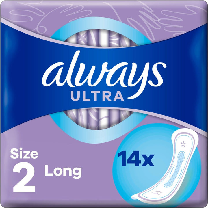 Always Ultra Long Sanitary Pads 14 Pieces