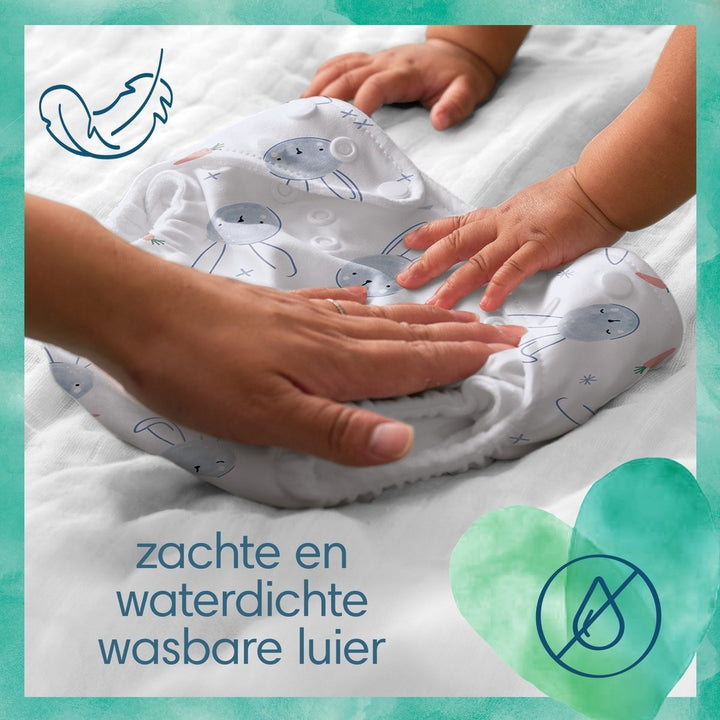 Pampers Harmonie Hybrid – Starterpaket – Waschbare Windeln für Babys – Verpackung beschädigt