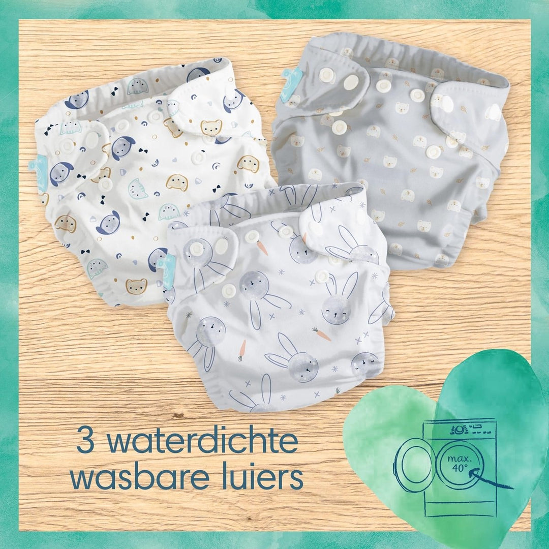 Pampers Harmonie Hybrid – Starterpaket – Waschbare Windeln für Babys – Verpackung beschädigt