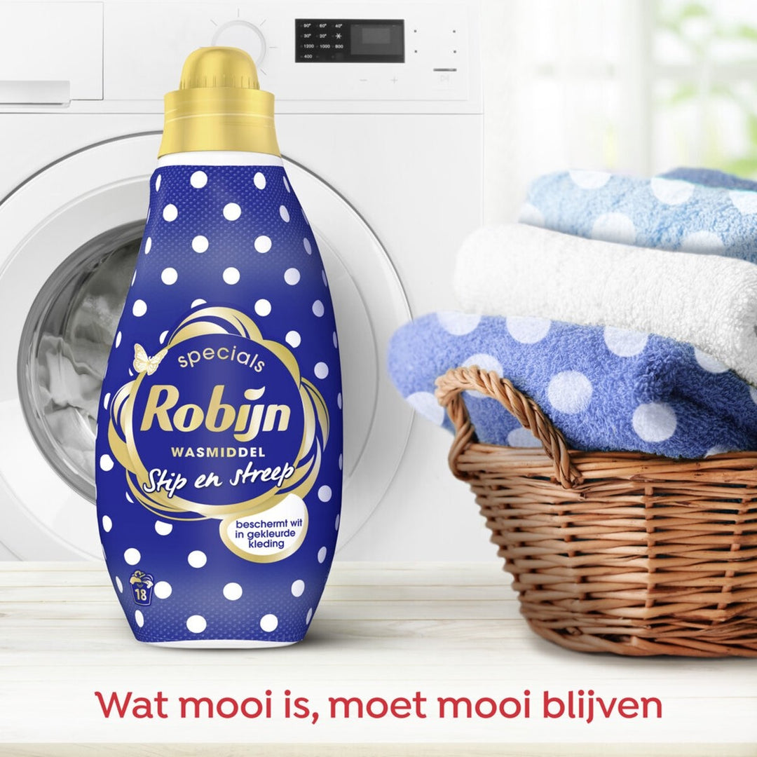 Robijn Vloeibaar Wasmiddel Stip & Streep - 720 ml