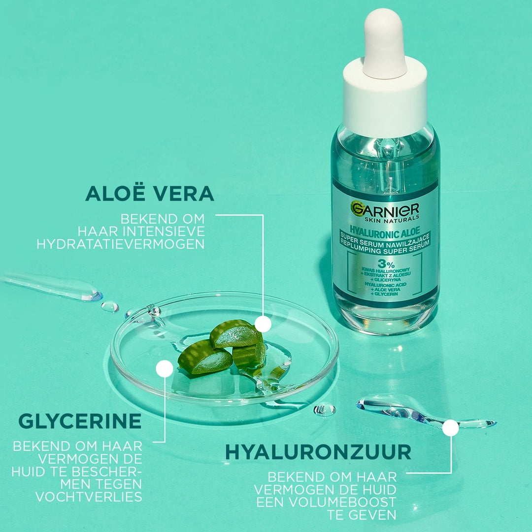 Garnier SkinActive Hyaluronzuur Aloë Vera Hydraterend Serum 30 ml - Verpakking beschadigd