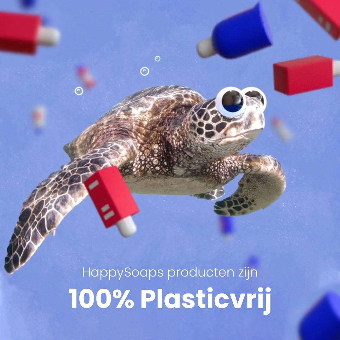 HappySoaps Körperwaschseife – Arganöl und Rosmarin – würzig und intensiv duftend – 100 % plastikfrei, vegan und tierfreundlich – 100 g