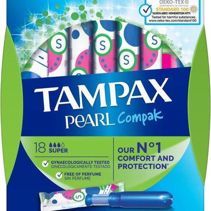 Tampax Compak Pearl Super - Tampons 18 Stück - Verpackung beschädigt