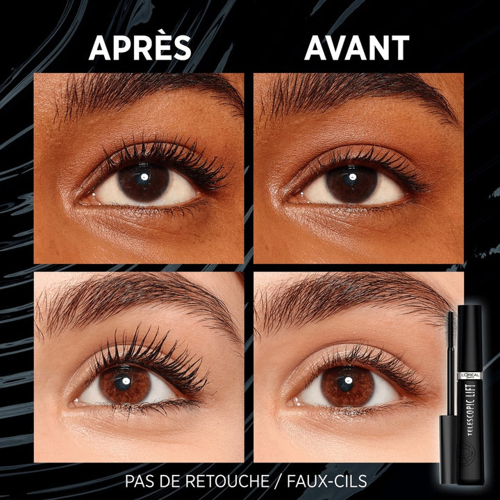 L'Oréal Paris Telescopic Lift Mascara ‚Black - Mascara for long, lifted lashes and volume ‚9.9ml