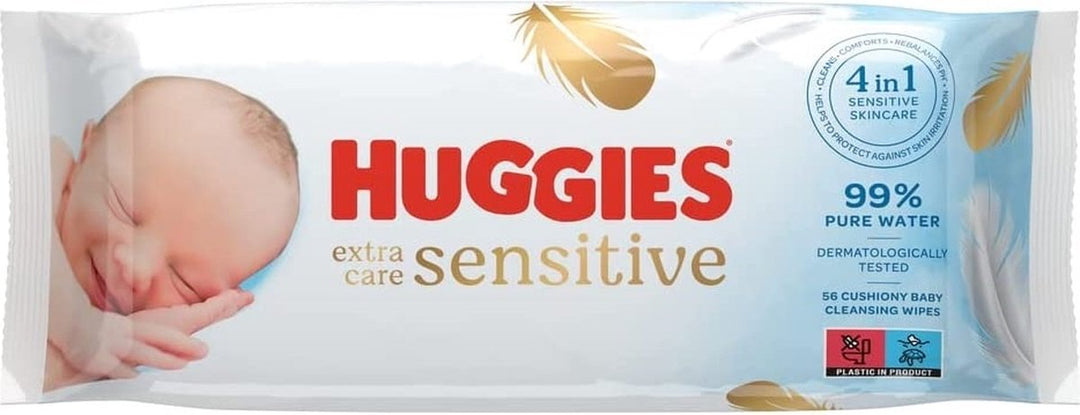Huggies Extra Care Sensitive Baby Wipes 56 Baby Wipes – Online