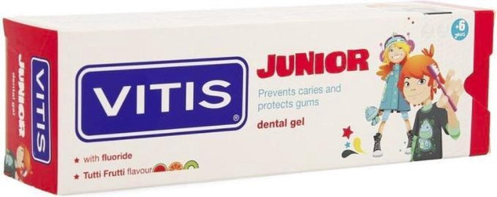 Vitis Junior - 6+ years toothpaste/gel - Tutti Frutti 75 ml