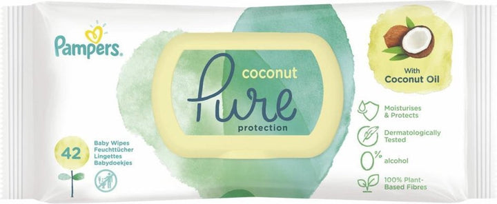 Pampers Pure Coconut Babyfeuchttücher – 756 Stück