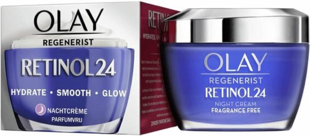 Olay Retinol24 - Nachtcrème - Met Retinol En Vitamine B3 - 50ml - Verpakking beschadigd