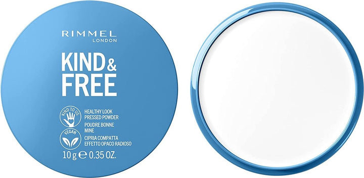 Rimmel London KIND &amp; FREE Vegan Pressed Powder Face Powder 01 Translucent