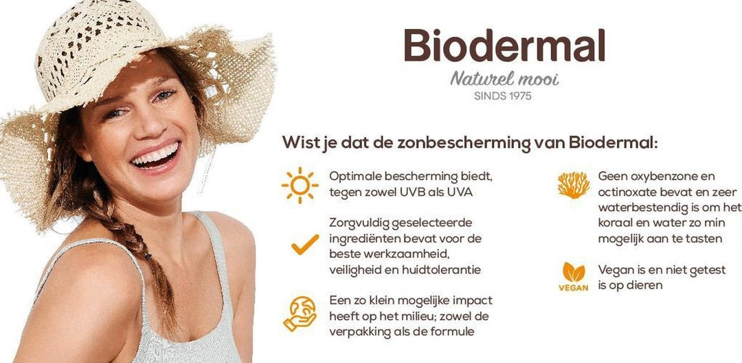 Biodermal Zonnelotion Gevoelige Huid - zonnebrand voor de gevoelige huid - Spf 50 - 100 ml - ook geschikt voor kinderen - Verpakking beschadigd