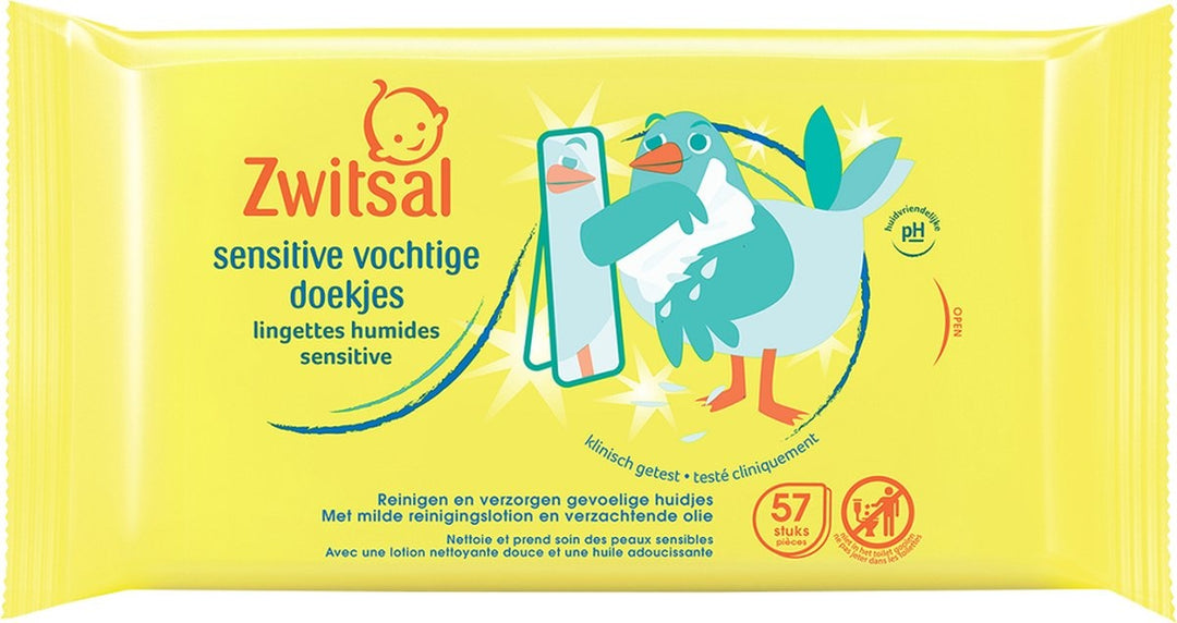 Zwitsal Baby Wipes - Zwitsal Animal Wipes 57 Pieces