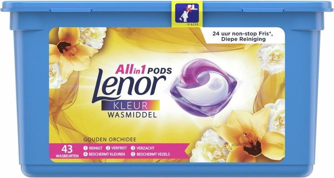 Lenor All in 1 Wasmiddel Pods Gouden Orchidee - 43 Wasbeurten