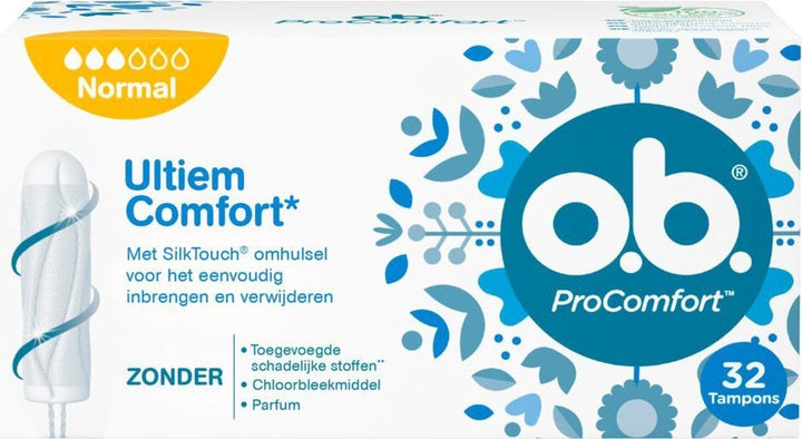 OB ProComfort Tampons Normal - 32 Stk. - Verpackung beschädigt