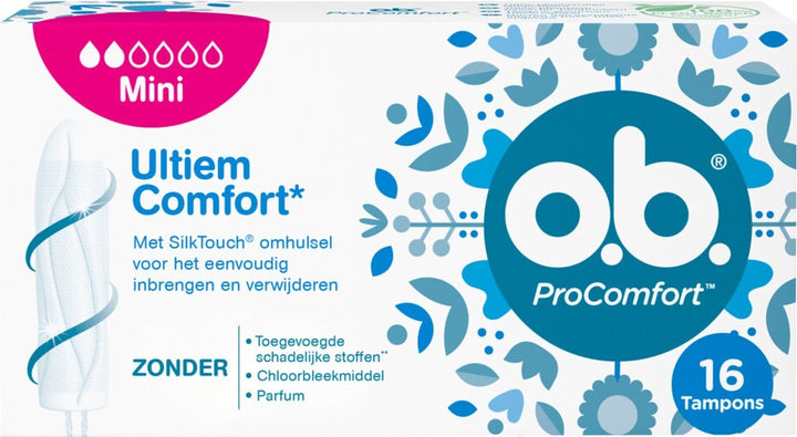 OB ProComfort Tampons Mini – 16 Stück – Verpackung beschädigt