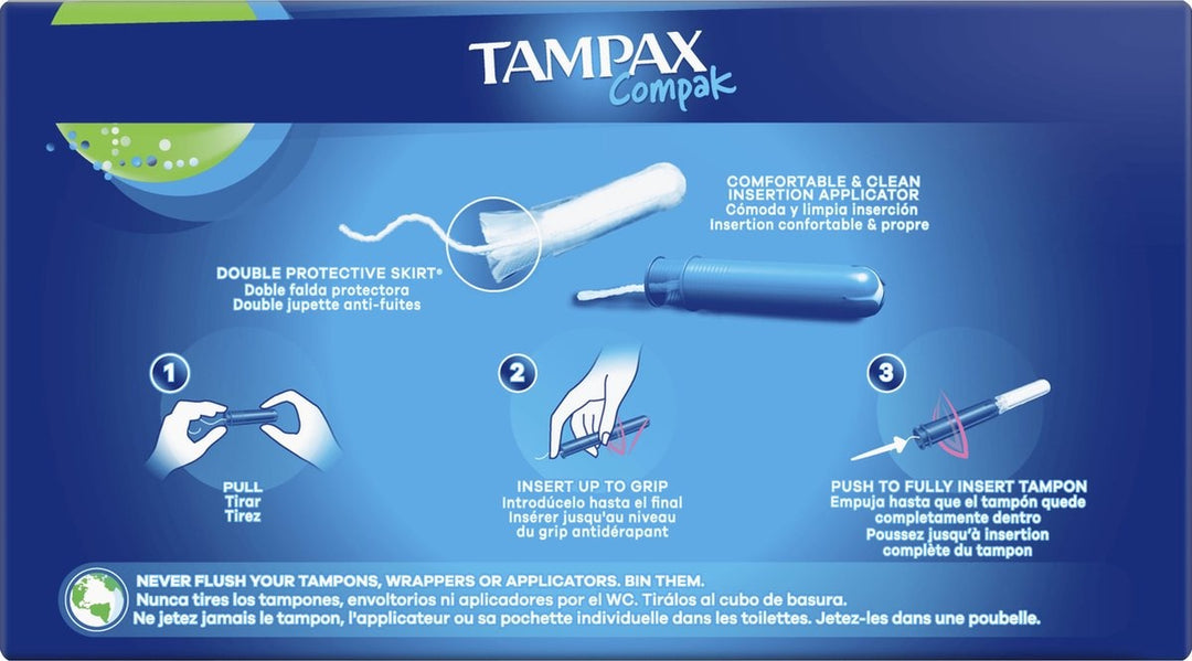 Tampax Compak Super - Tampons mit Einführhülse - 36 Stück - Verpackung beschädigt