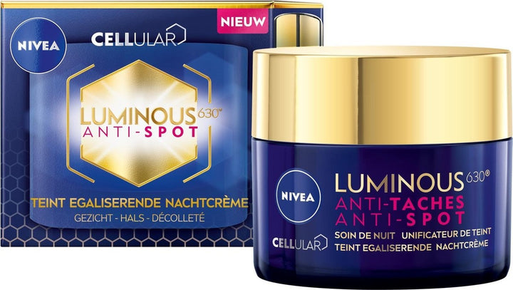 NIVEA Cellular Luminous 630 Anti-spot, teint egaliserende Nachtcrème - 50ml