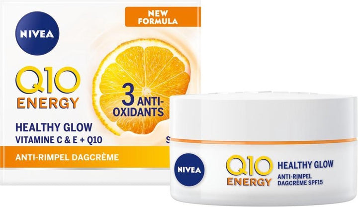 NIVEA Q10plusC Anti-Rimpel +Energy Dagcrème - SPF 15 - 50ml - Verpakking beschadigd