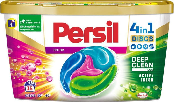 Persil Detergent Capsules Discs Color 15 pieces - Packaging damaged