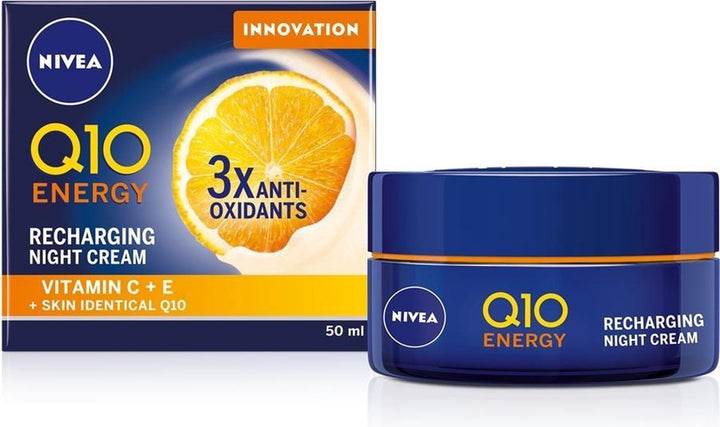 Nivea Q10 - Energy Anti-Wrinkle Cream For Night - 50ml