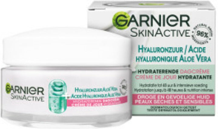 Garnier SkinActive Hyaluronsäure Aloe Vera Feuchtigkeitsspendende Tagescreme – 50 ml