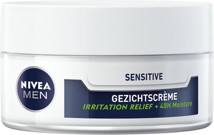 NIVEA MEN Sensitive Tagescreme – für empfindliche Haut – 50 ml – Verpackung beschädigt