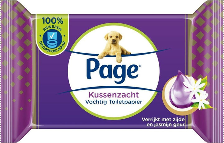 Page Vochtig Toiletpapier Kussenzacht 38 stuks - Doorspoelbaar & Biologisch afbreekbaar