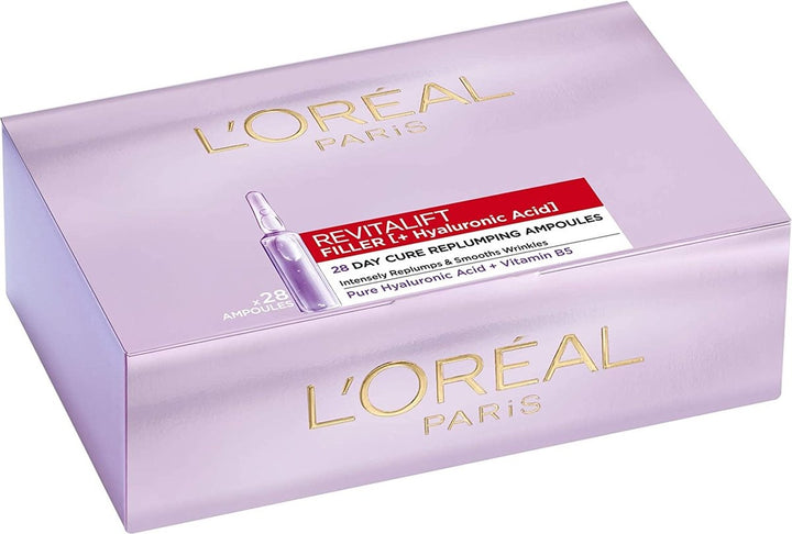 L'Oréal Paris Revitalift Filler Volumizing Hyaluronic Acid Ampoules 28pcs. - Packaging damaged