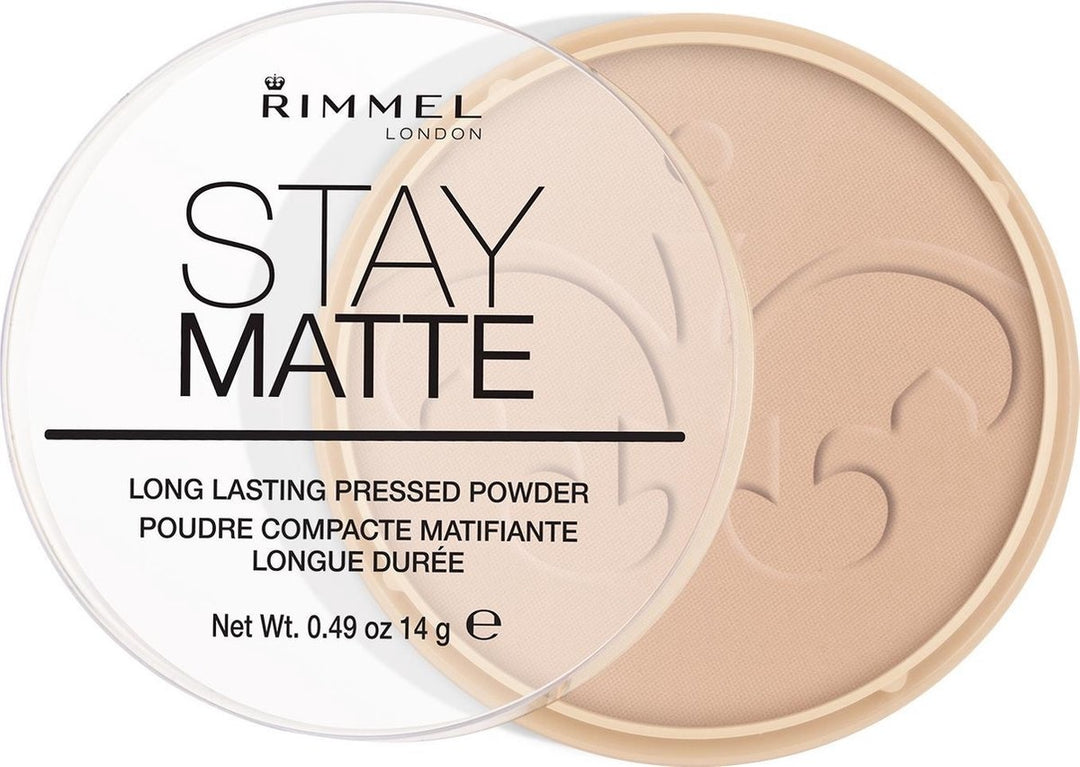 Rimmel London Stay Matte Pressed Powder - Silky Beige - Beige - Verpakking beschadigd