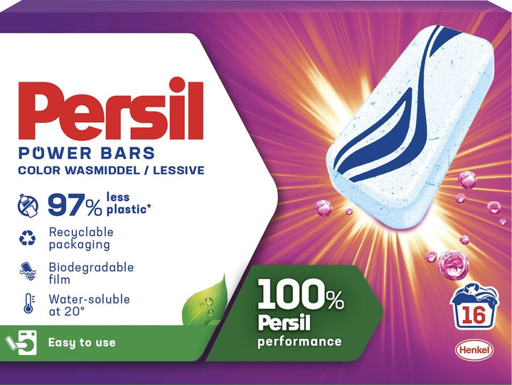 Persil Power Bars Color Wasmiddel - 16 wasbeurten - Verpakking beschadigd