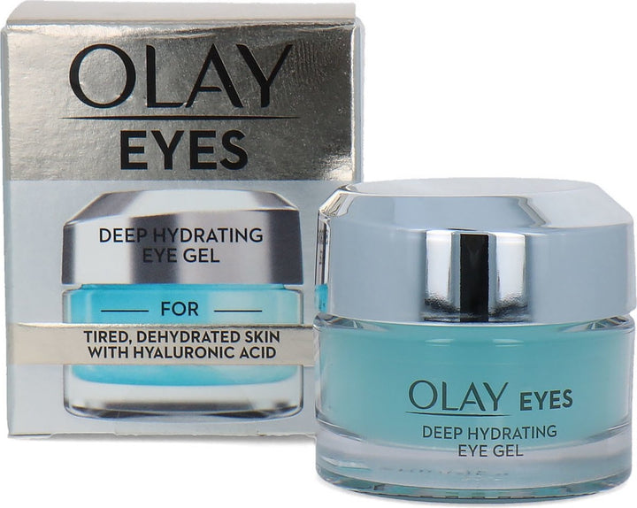 Olay Eyes Intense Moisturizing Eye Contour Gel – Für müde und trockene Haut – Hyaluronsäure – 15 ml – Verpackung fehlt