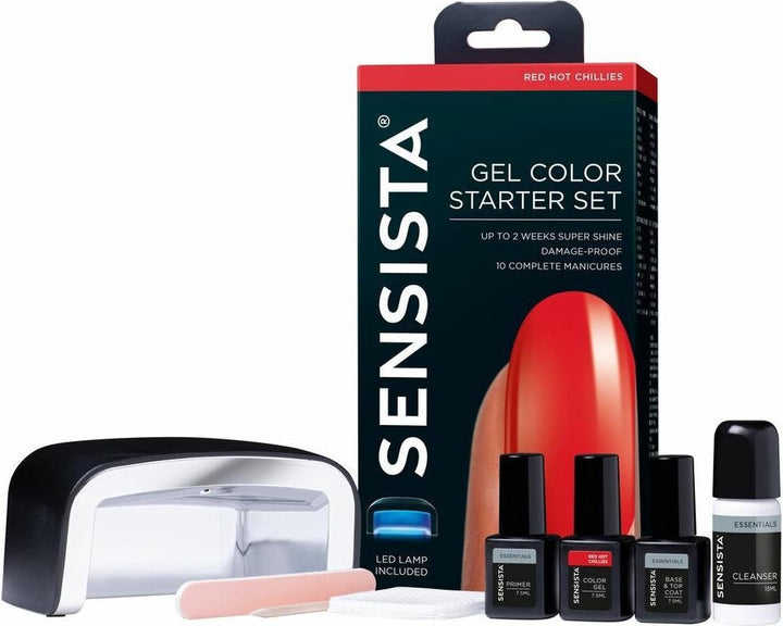 Sensista Gel Color Starter Set Red Hot Chillies Red – Verpackung beschädigt