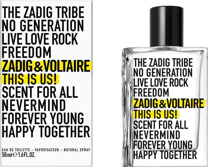 Zadig&amp;Voltaire – Das sind wir! Eau de Toilette Unisex 50 ml – Verpackung beschädigt