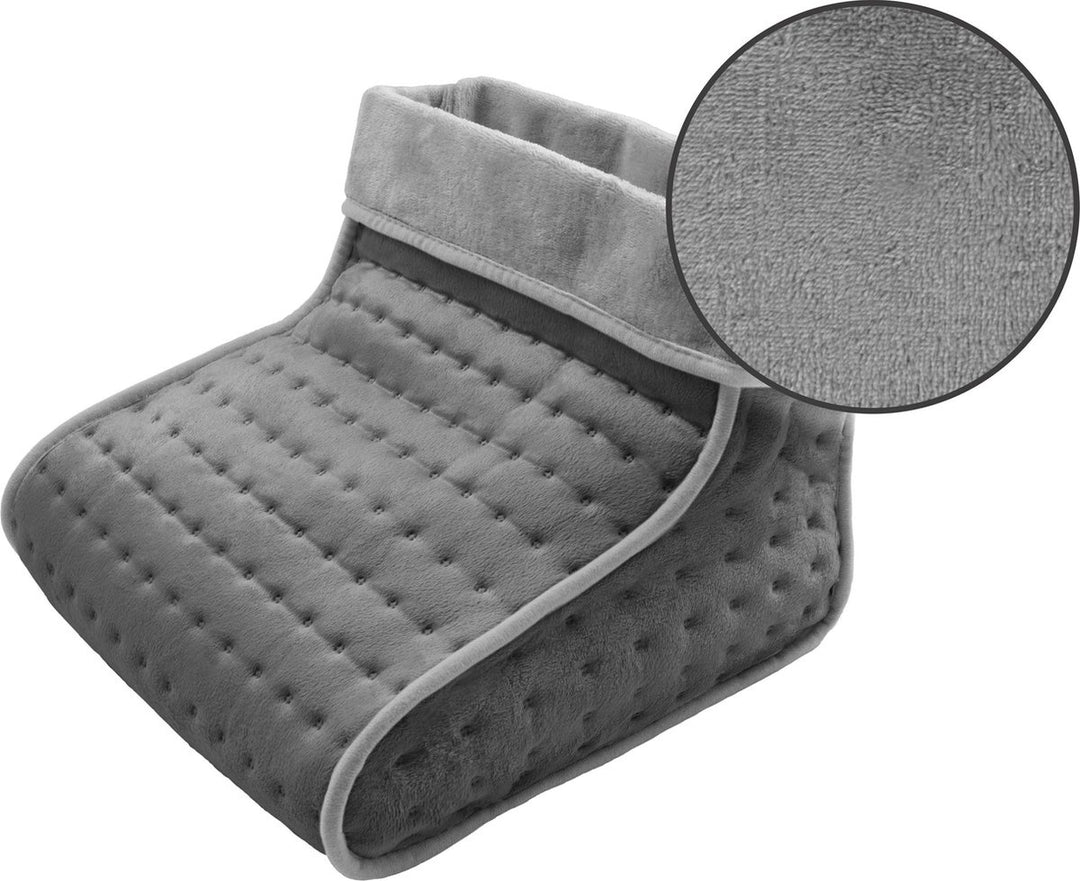 Inventum HZ46G - Electric foot warmer - 30 x 30 x 23 cm - Up to size 46 - 90 min. timer - Washable - Fleece Gray - Packaging damaged