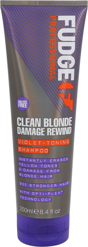 Fudge Clean Blonde Damage Rewind Violet Shampoo - 250 ml