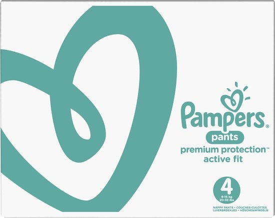 Pampers Premium Protection Pants Windelhöschen – Größe 4 (9–15 kg) – 76 Stück – Monatsbox