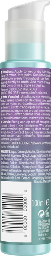 John Frieda Frizz Ease Weightless Wonder Featherlight Smoothing Cream 100 ML