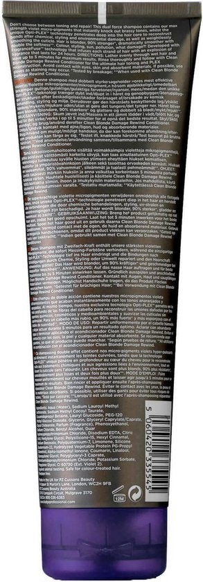 Fudge Clean Blonde Damage Rewind Violet Shampoo - 250 ml