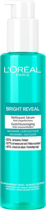 L'Oréal Paris Bright Reveal Foaming Cleansing Cream with Niacinamide - Facial cleanser for pigment spots - 150ml