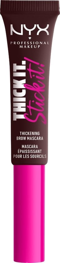 NYX Professional Makeup Thick It Stick It Brow Gel Mascara - Espresso - Thickening Eyebrow Mascara - Dark Brown - damaged packaging / without the box