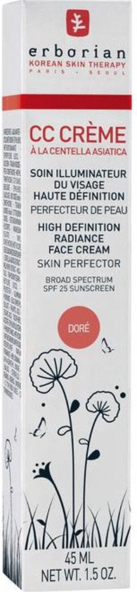 Erborian High Definition Radiance Face Cream CC Cream - Doré - 15ml