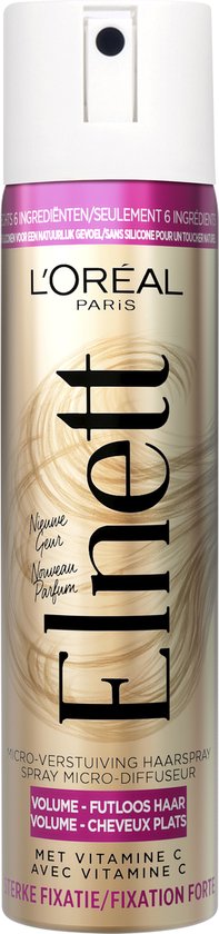 L'Oréal Paris Elnett Satin Volume Fixation - 75 ml - Hairspray - travel size