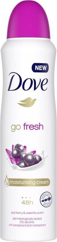 Dove Deodorant Spray Go Fresh Acai-Beere und Wasserlilie 150 ml