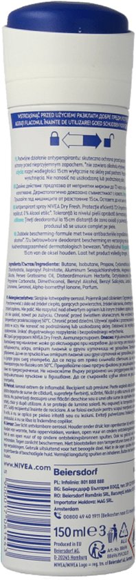 NIVEA Dry Fresh Anti-Transpirant deodorant 72 uur -150 ml