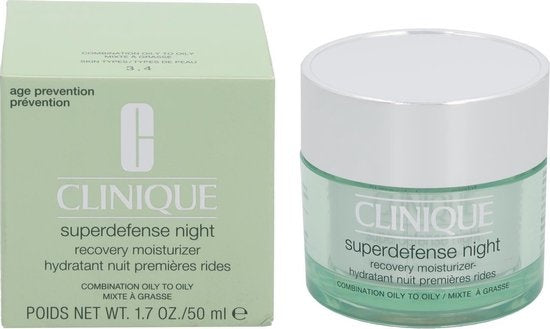 Clinique Superdefense Night Recovery Moisturizer Nachtcrème - 50 ml - Vette huid