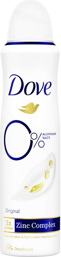 Dove Deodorant Spray 0% Original - 150 ml