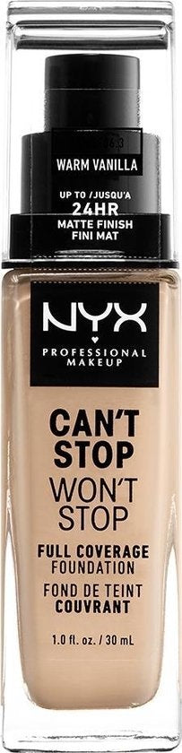 NYX Professional Makeup Can't Stop Won't Stop Full Coverage Foundation - Warm Vanilla CSWSF6.3 - Foundation - 30 ml