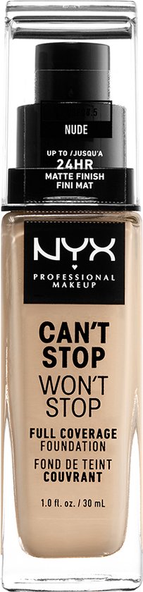 NYX Professional Makeup Can't Stop Won't Stop Foundation - 06.5 Nude