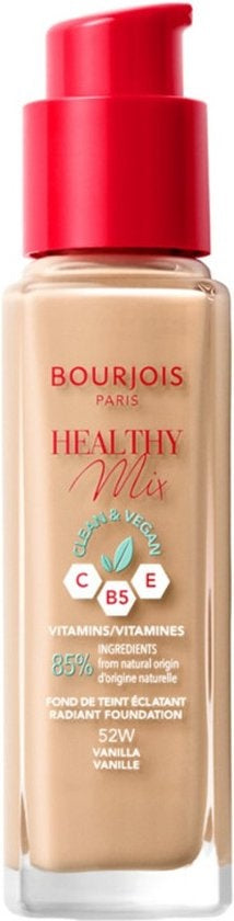 Bourjois Paris Healthy Mix Clean Vegan Foundation 052 Vanilla