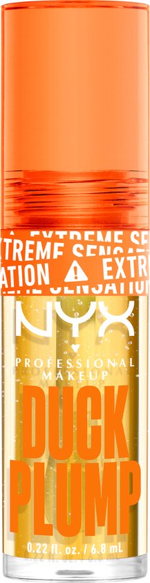 NYX Duck Plump lipgloss voor volle, extreem glanzende lippen - Clearly Spicy - 6,8 ml