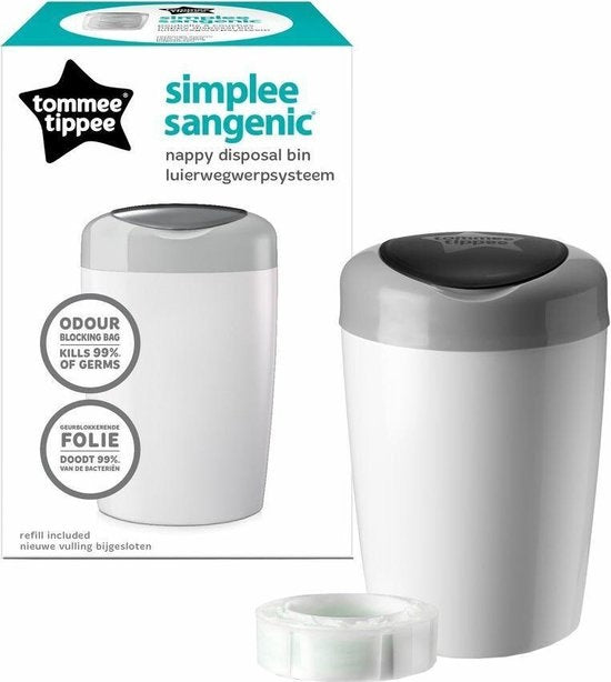 Tommee Tippee Simplee Sangenic Windeleimer – Grau